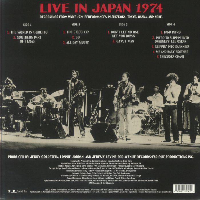 War - Live In Japan 1974