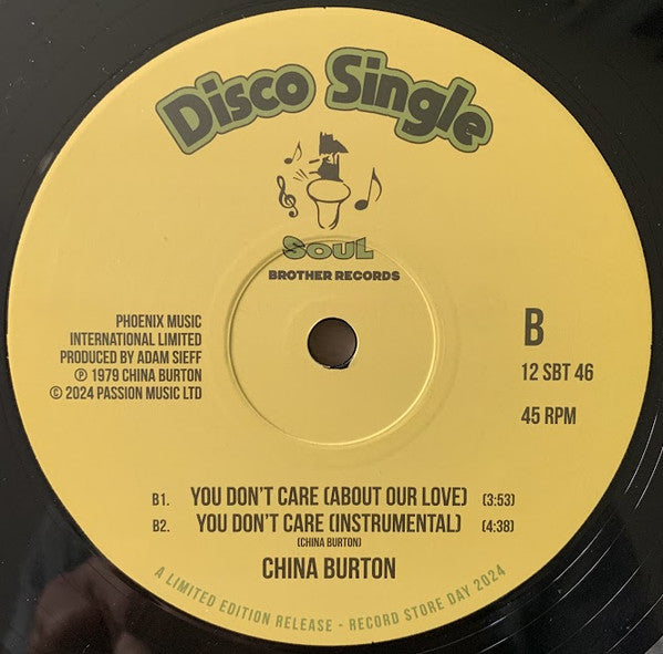 China Burton – You Don't Care About Our Love (RSD LIMITED)
