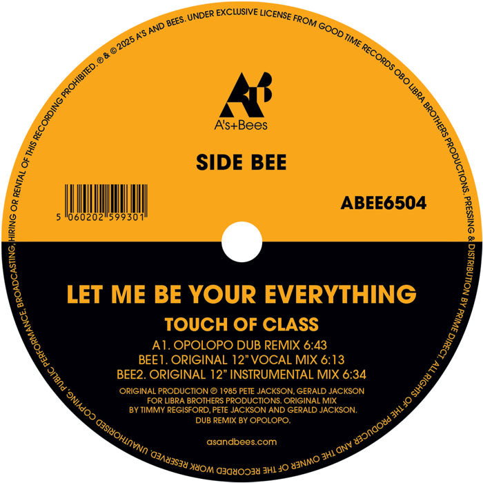 Touch Of Class - Let me Be Your Everything (OPOLOPO Remix) -RSD LIMITED-