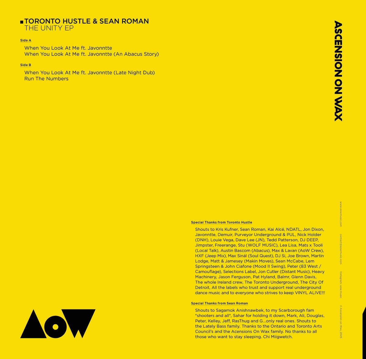 Toronto Hustle & Sean Roman - The Unity EP (ft. Javonntte)