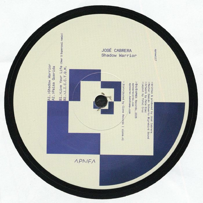 Jose Cabrera – Shadow Warrior EP (Omar S Remix)【近日入荷予定】