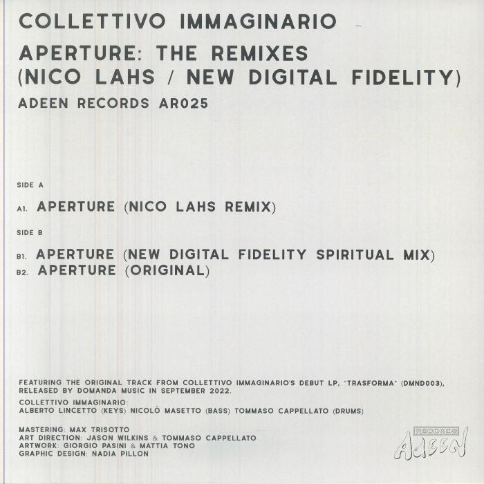 Collettivo Immaginario - Aperture : The Remixes (Nico Lahs / New Digital Fidelity)【近日入荷予定】