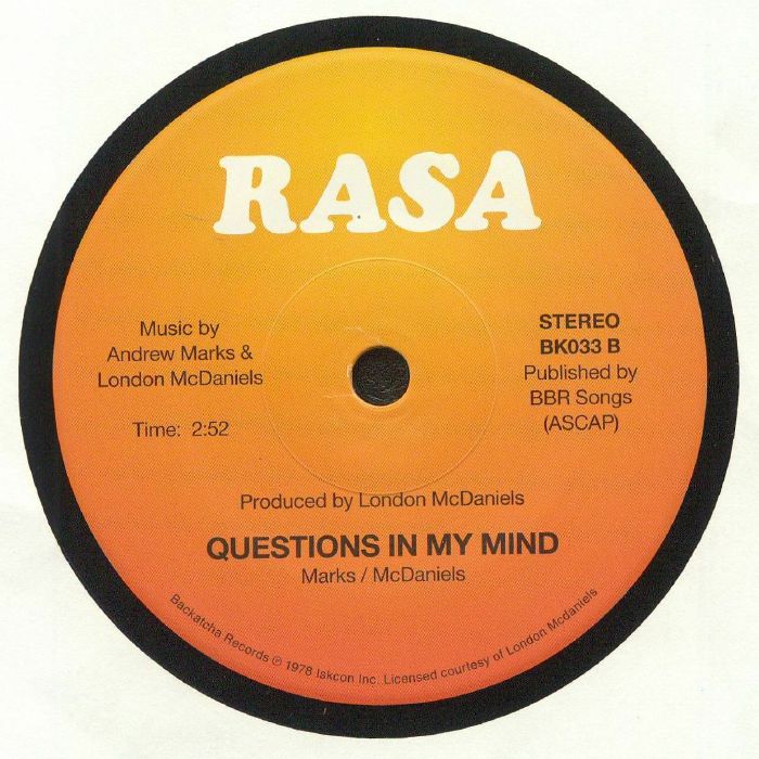 Rasa – When Will The Day Come / Questions In My Mind