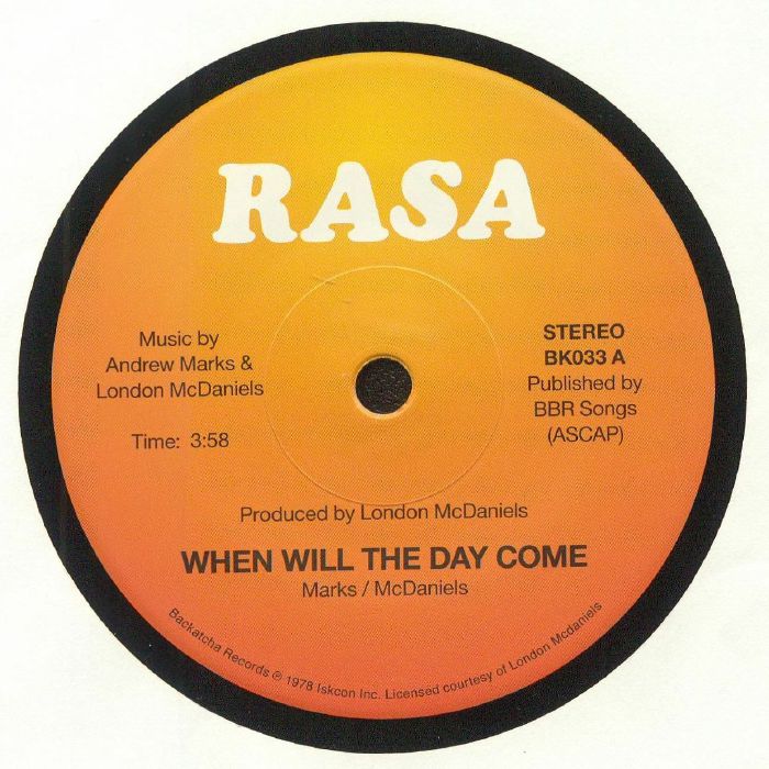 Rasa – When Will The Day Come / Questions In My Mind