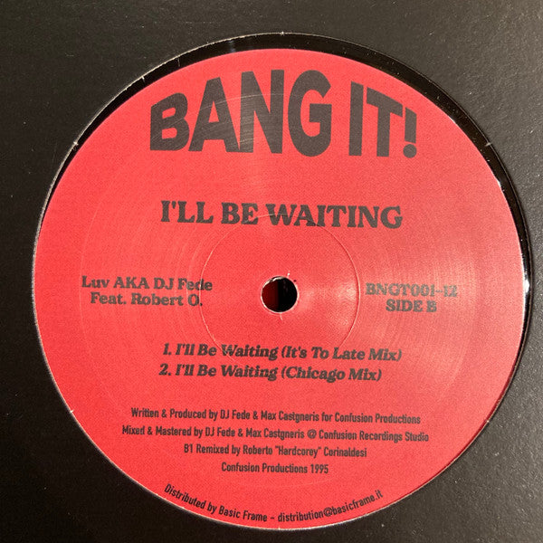 Luv AKA Dj Fede ft. Robert O. - I'll Be Waiting