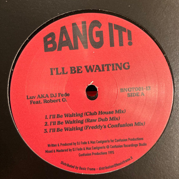 Luv AKA Dj Fede ft. Robert O. - I'll Be Waiting