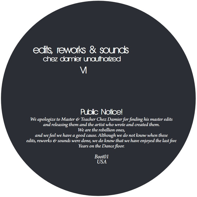 UNKNOWN / EDITS, REWORKS & SOUNDS (CHEZ DAMIER UNAUTHORIZED)