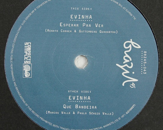 Evinha – Esperar Pra Ver / Que Bandeira