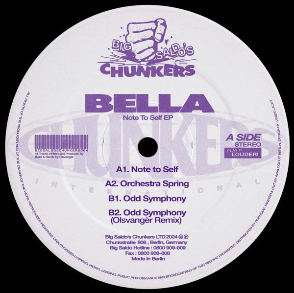 BELLA – Note To Self EP