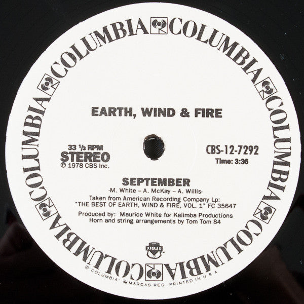 EARTH, WIND & FIRE / BOOGIE WONDERLAND / SEPTEMBER