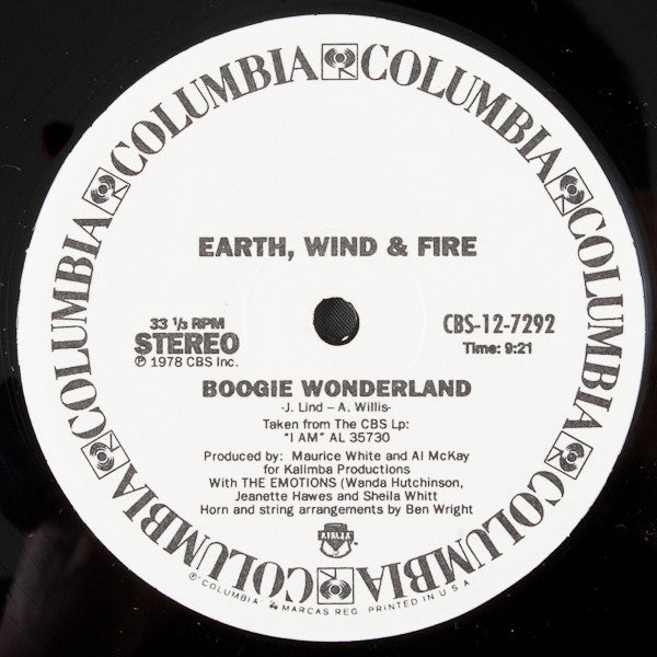 EARTH, WIND & FIRE / BOOGIE WONDERLAND / SEPTEMBER