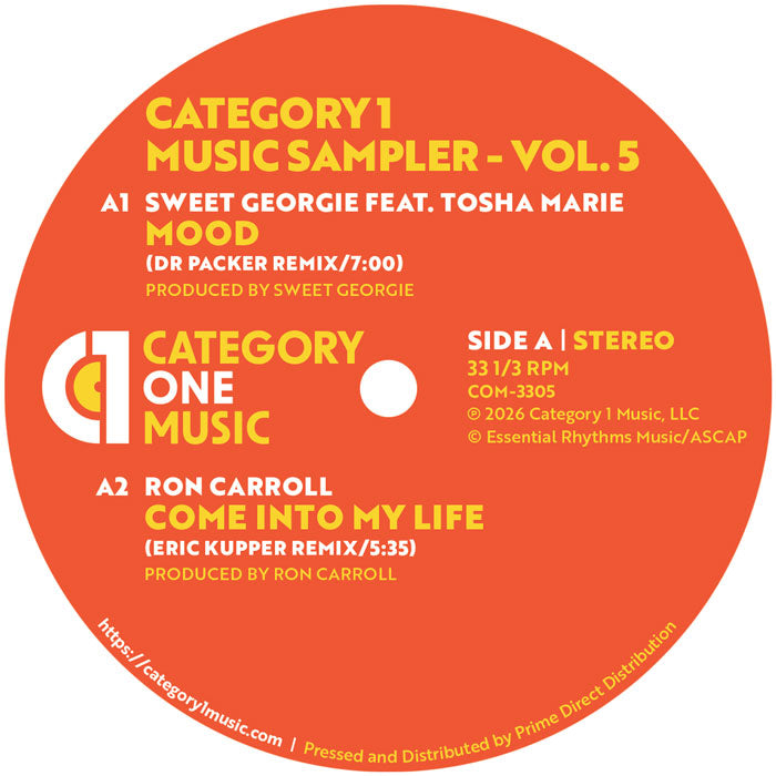 Ron Carroll / Eric Kupper / Dr Packer / Marc Cotterell - Category 1 Music Sampler - Vol. 5【近日入荷予定】