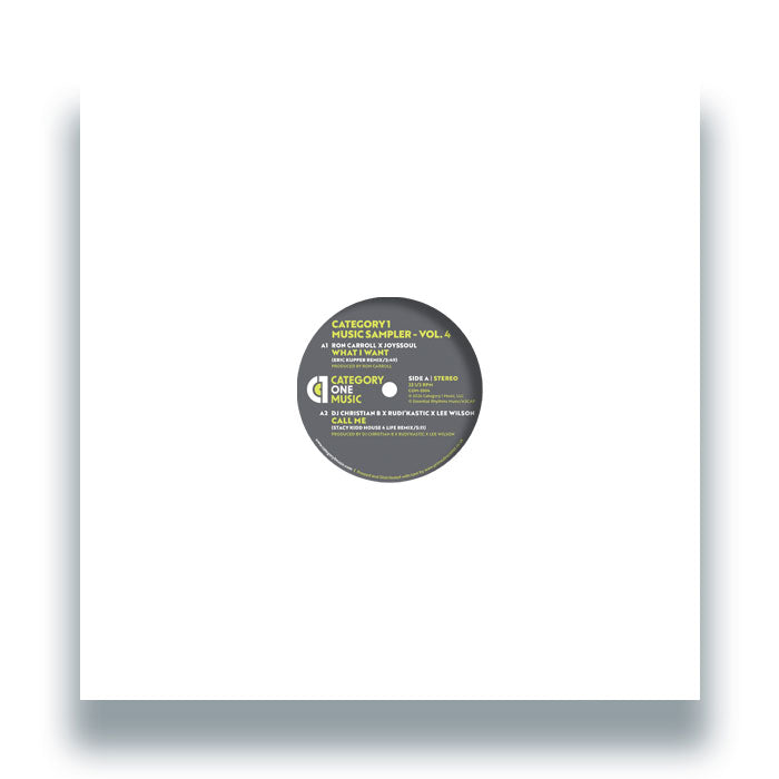 Ron Carroll / Stacy Kidd / Eric Kupper / Marc Cotterell - Category 1 Music Sampler - Vol. 4