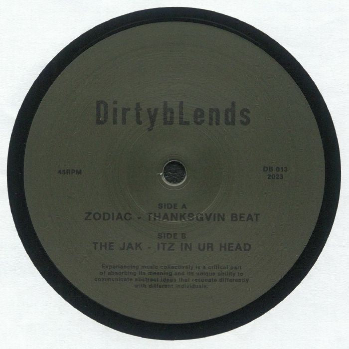 Zodiac / The Jak – Thanksgvin Beat / Itz In Ur Head