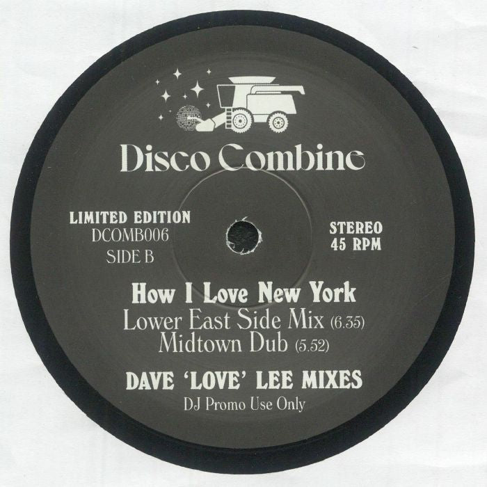 Disco Combine - Lovin' You (Was My Mistake) / How I Love New York (Dave 'Love' Lee Mixes)