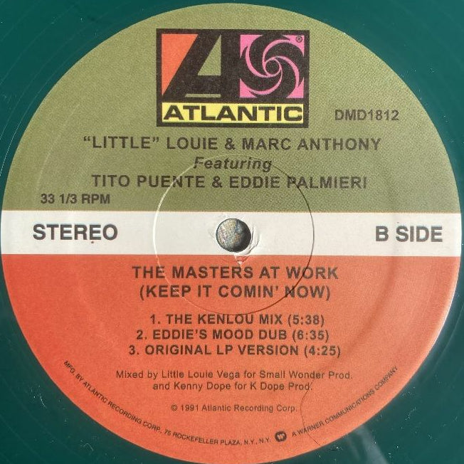 Louie Vega & Marc Anthony Featuring Tito Puente & Eddie Palmieri - The Masters At Work (Keep It Comin' Now)