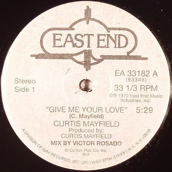 Curtis Mayfield – Give Me Your Love (Victor Rosado Classic NYC 12" Mix)