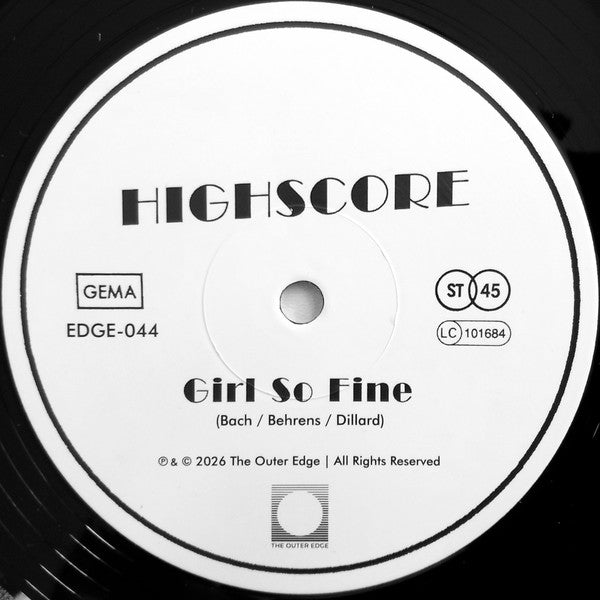 Highscore - Breakin' Out / Girl So Fine【近日入荷予定】