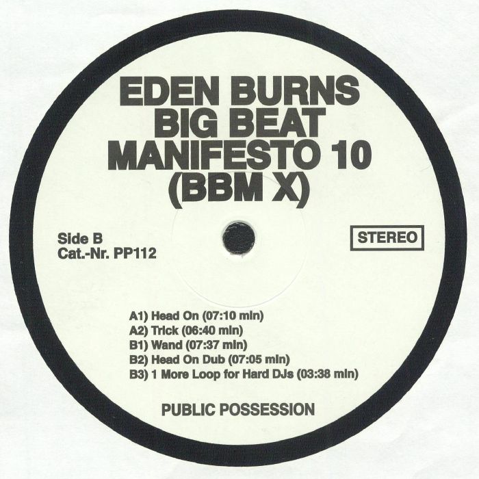 Eden Burns - Big Beat Manifesto Vol. X