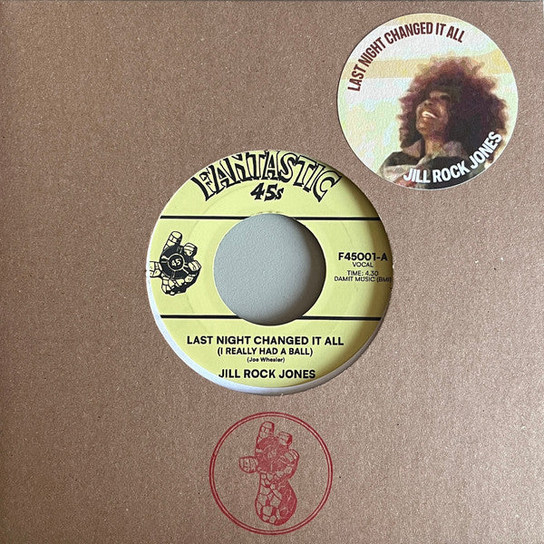 Jill Rock Jones / Vinnie D'Agostino – Last Night Changed It All (I Really Had A Ball)