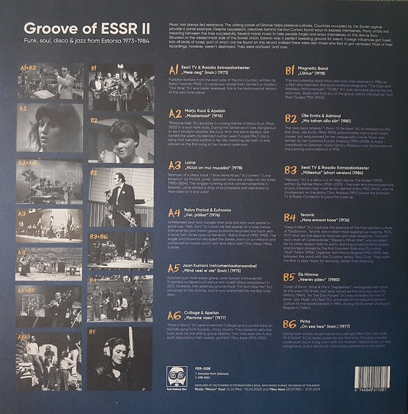 Various – Groove Of ESSR II: Funk, Soul, Disco & Jazz From Estonia 1973-1984