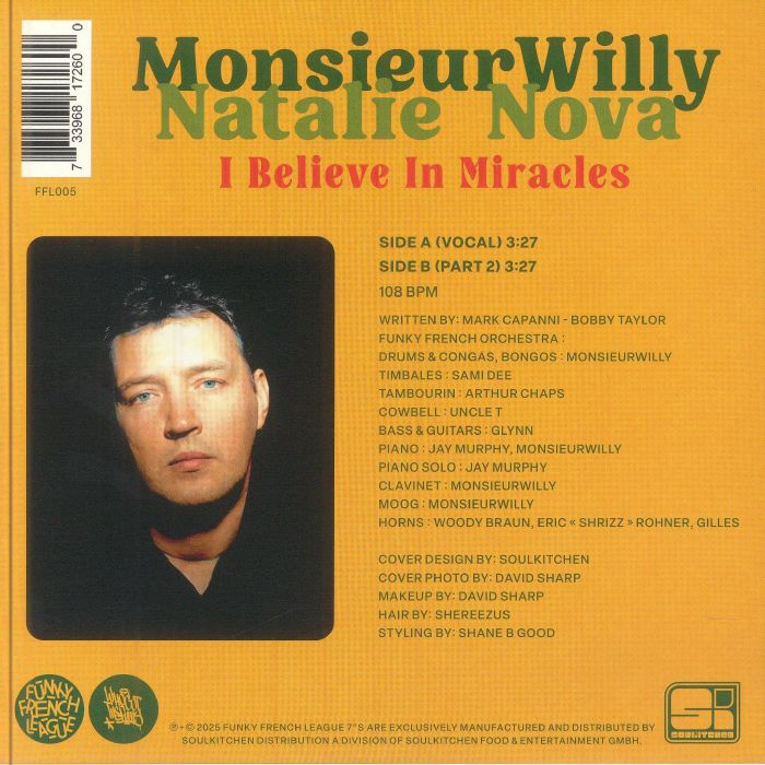 Monsieur Willy & Natalie Nova - I Believe In Miracles