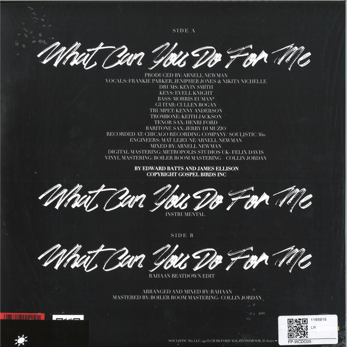 Frankie Parker - What Can You Do For Me (Rahaan Edit)