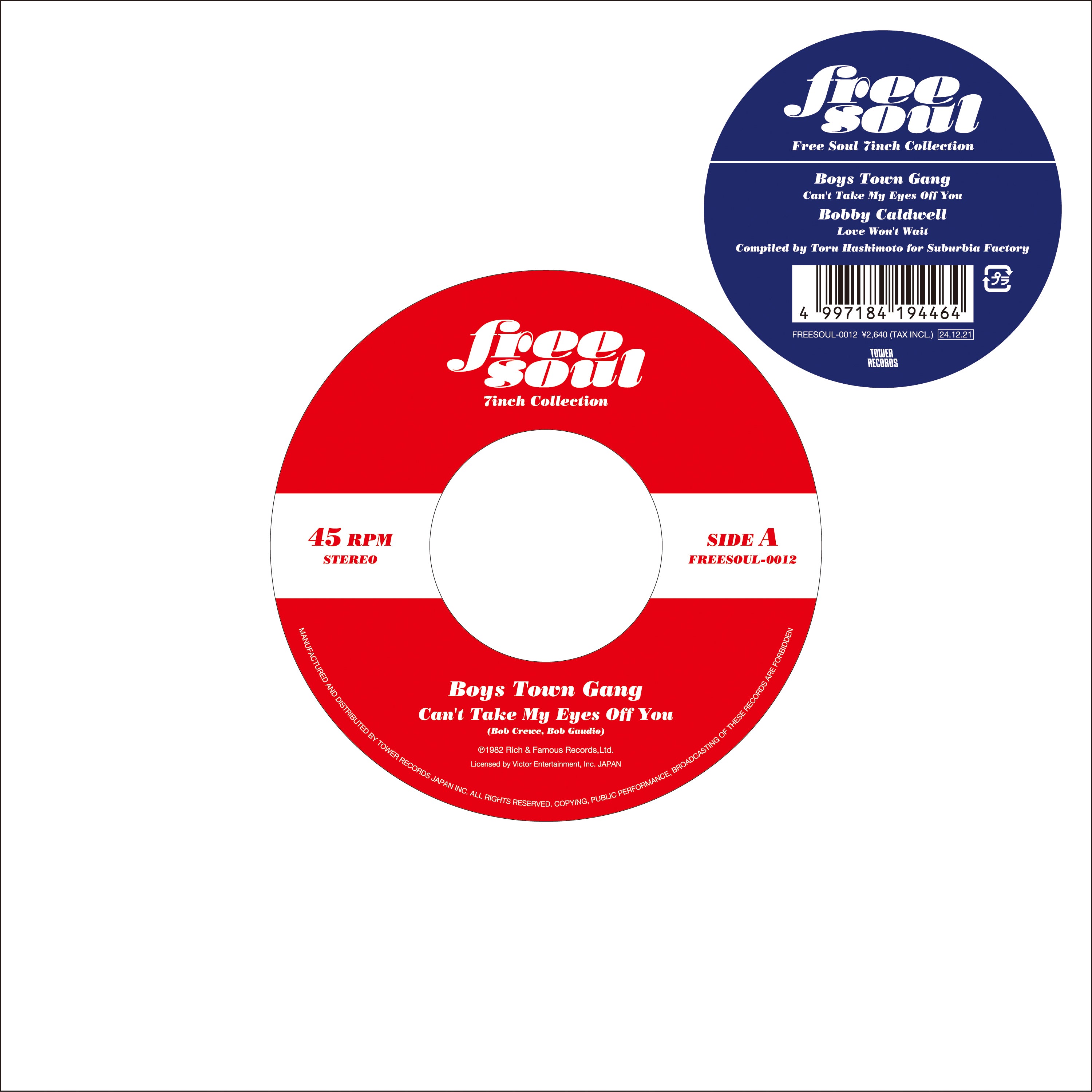 Boys Town Gang / Bobby Caldwell - Can't Take My Eyes Off You / Love Won't Wait