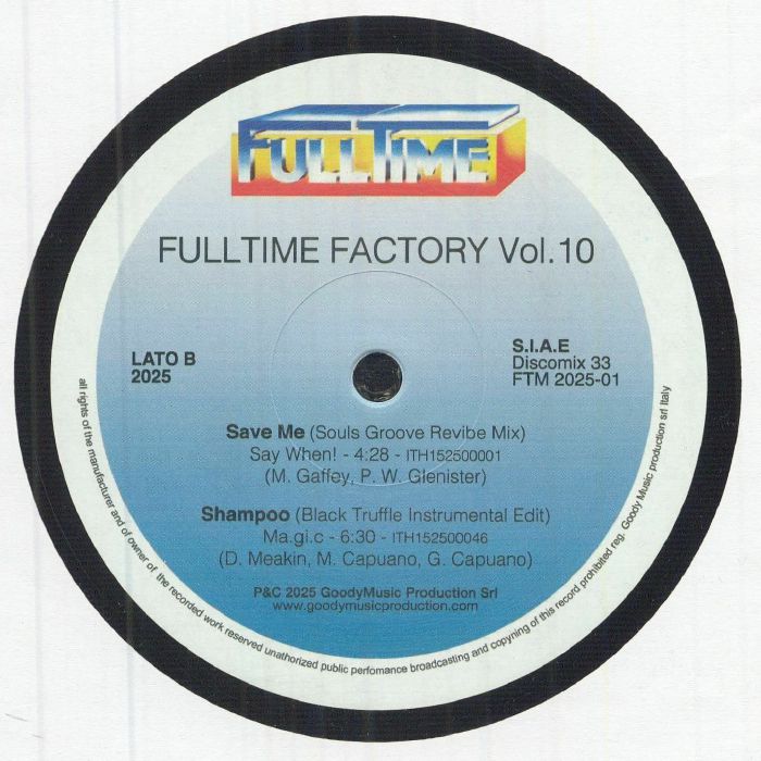 Rainbow Team, Michael Baker, Say When!, MA.GI.C. – Fulltime Factory Vol. 10