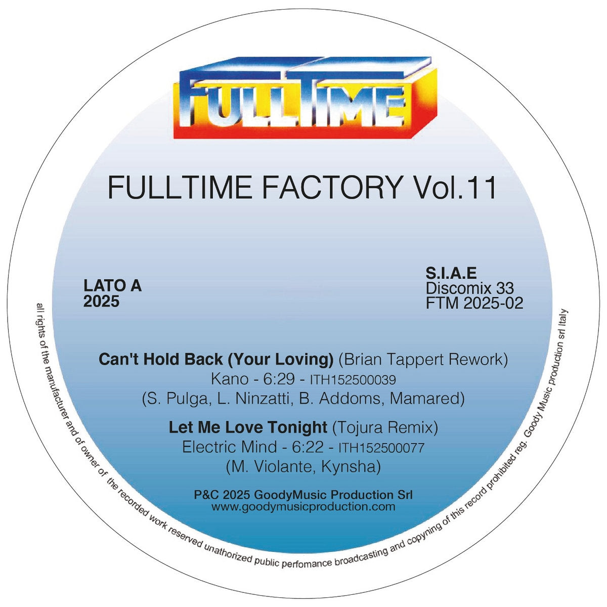 Various – Fulltime Factory Vol. 11【近日入荷予定】