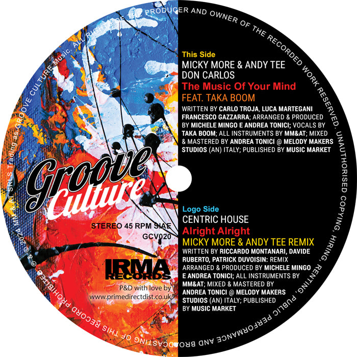 Centric House / Micky More & Andy Tee / Don Carlos / Taka Boom - Alright Alright / The Music Of Your Mind