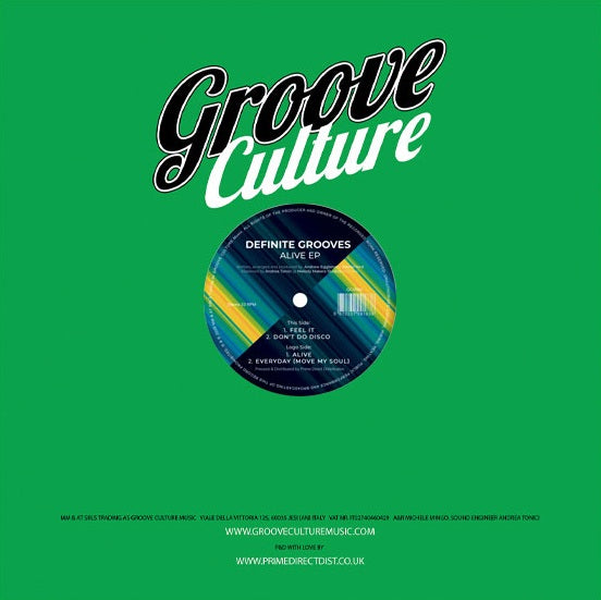 Definite Grooves - Alive EP【近日入荷予定】