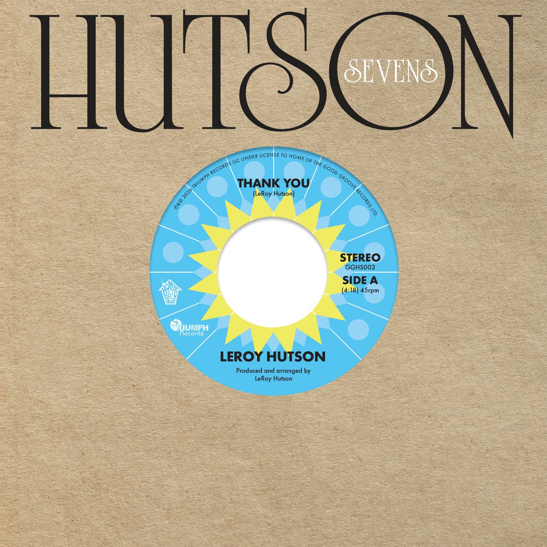Leroy Hutson – Thank You / The Ghetto '74
