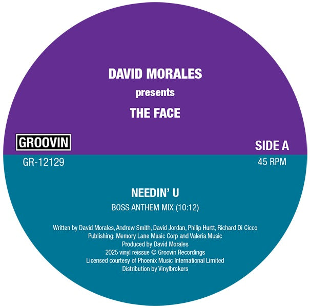David Morales pres. The Face - Needin' U