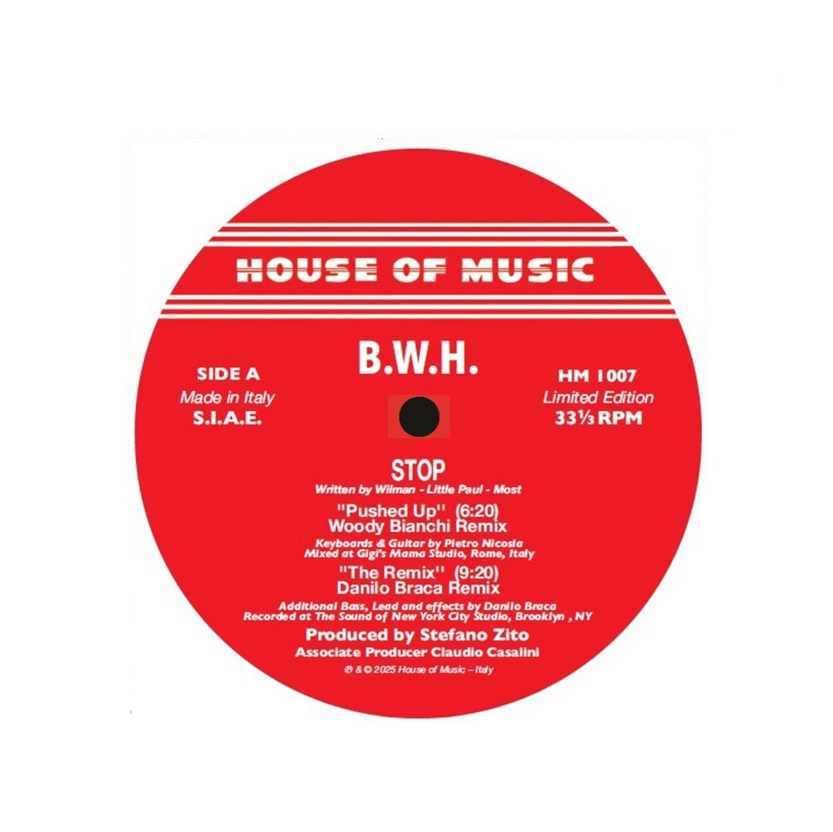 B.W.H. - Stop - 4 Remixes