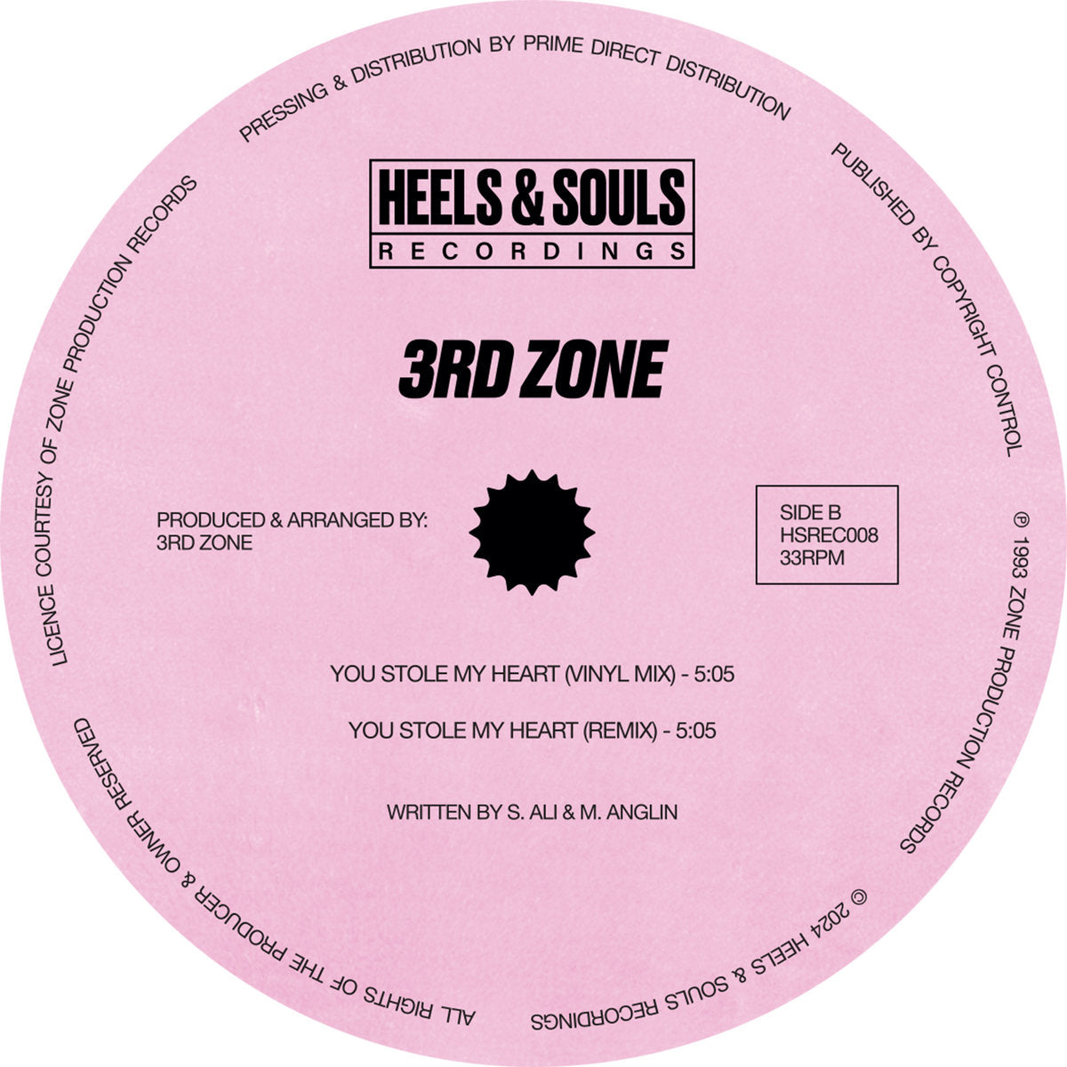 Elaine Vassell / 3rd Zone - Never Give Up / You Stole My Heart