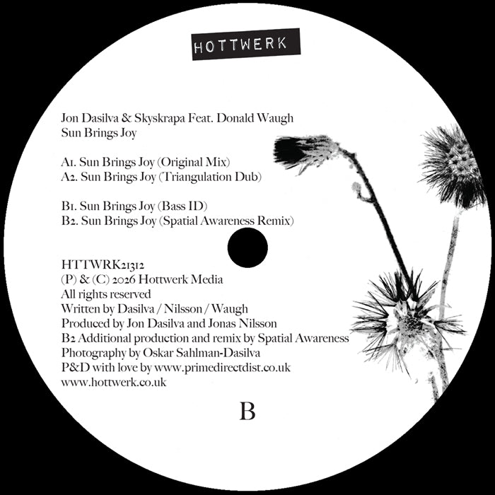Jon Dasilva and Skyskrapa Feat. Donald Waugh - Sun Brings Joy【近日入荷予定】
