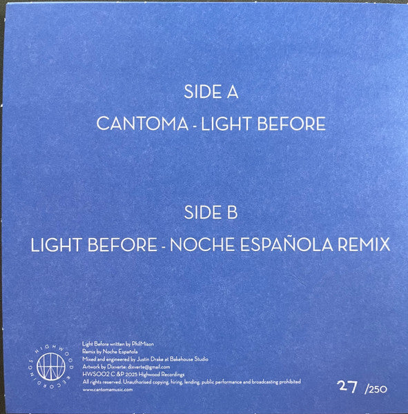 Cantoma – Light Before