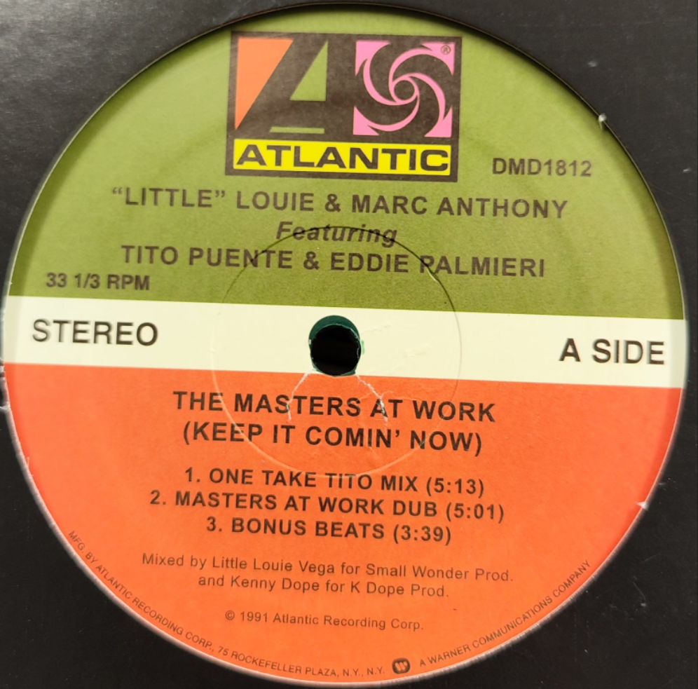 Louie Vega & Marc Anthony Featuring Tito Puente & Eddie Palmieri - The Masters At Work (Keep It Comin' Now)