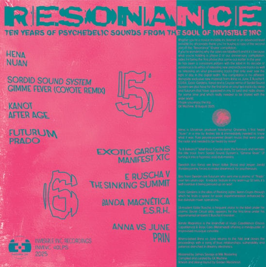 Various – Resonance: 10 Years Of Psychedelic Sounds From The Soul Of Invisible Inc
