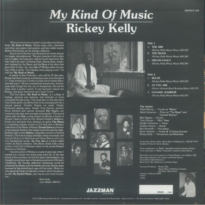 Rickey Kelly – My Kind Of Music【近日入荷予定】
