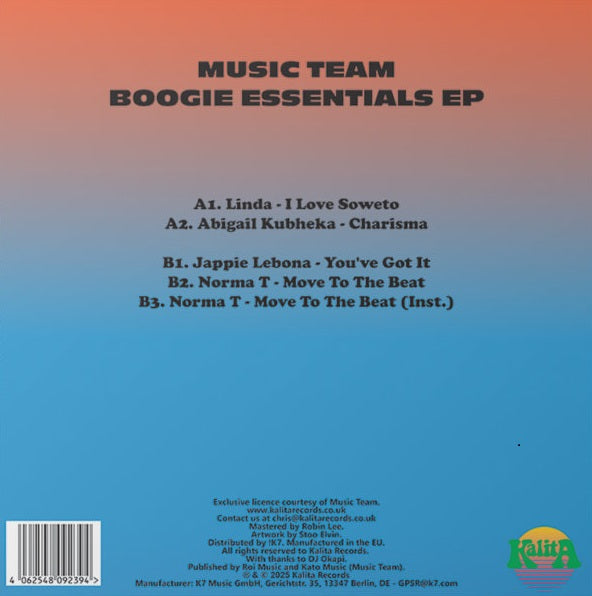 Various – Music Team Boogie Essentials EP