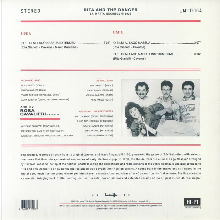 Rita And The Danger – Io E Lui Al Lago Nassua