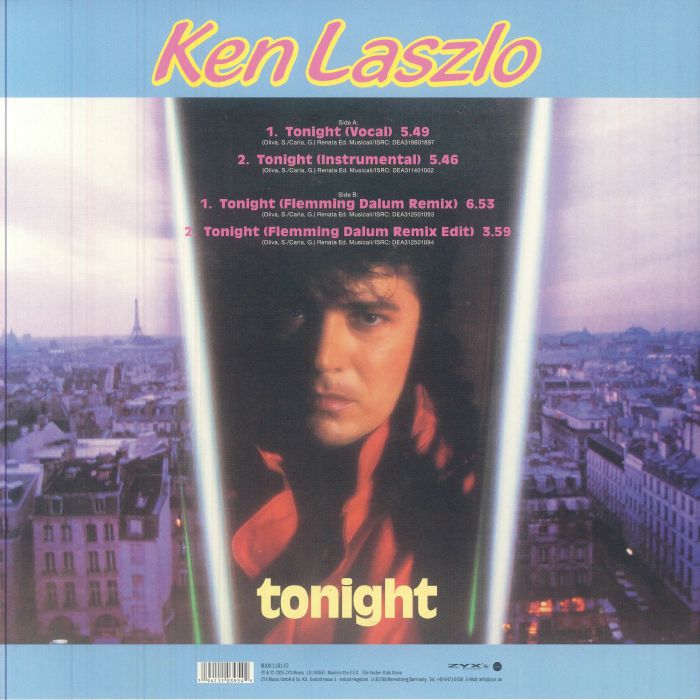 Ken Laszlo – Tonight【近日入荷予定】
