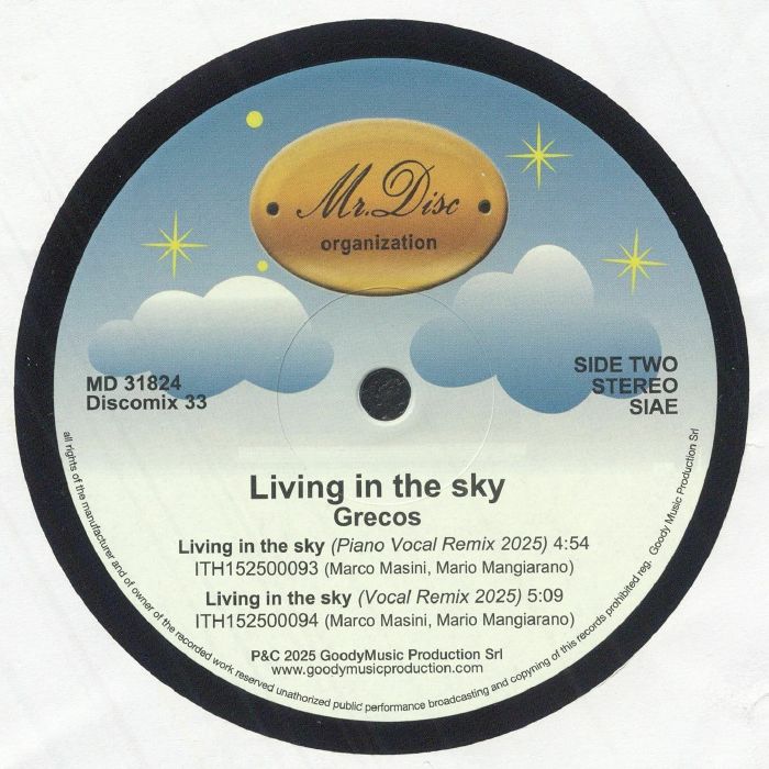 Grecos – Living In The Sky【近日入荷予定】