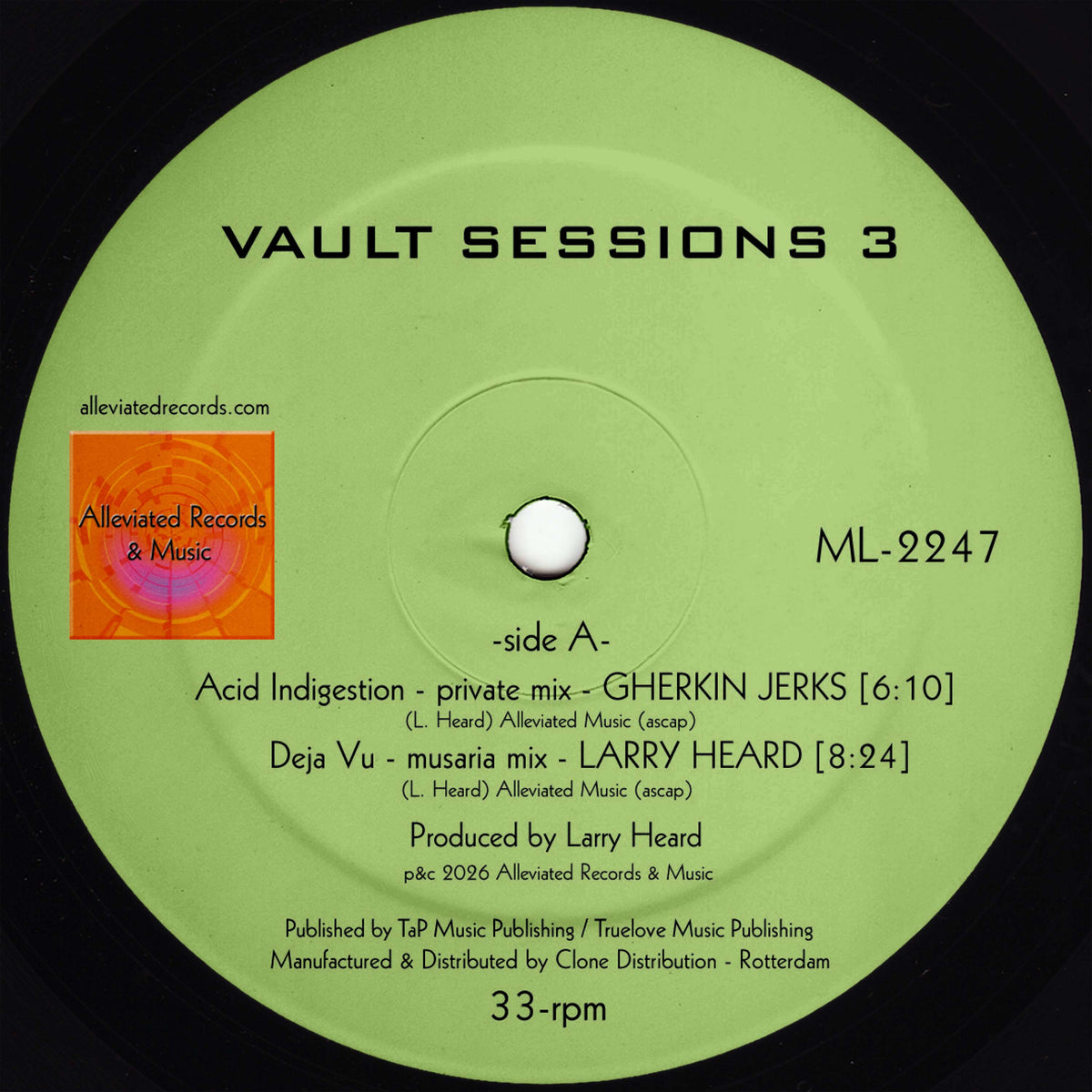 Gherkin Jerks / Larry Heard / The It – Vault Sessions 3【近日入荷予定】