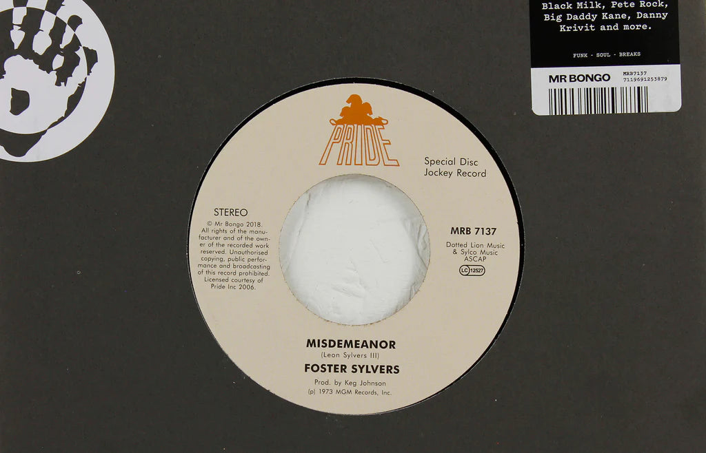 Foster Sylvers – Misdemeanor / When I'm Near You