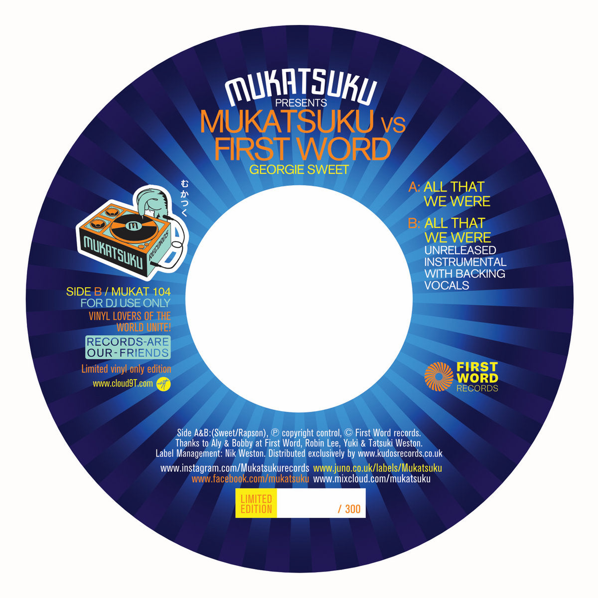 Georgie Sweet – Mukatsuku vs First Word 【近日入荷予定】