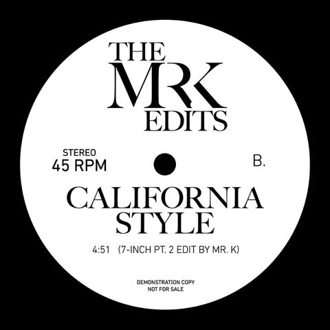 The Mr K Edits - The House Is Rockin / California Style