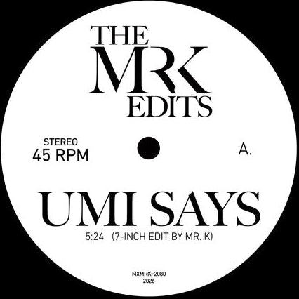 The Mr K Edits - Umi Says / Golden【近日入荷予定】